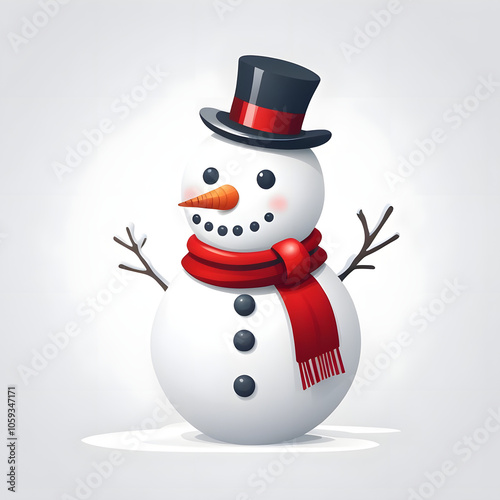 snowman with hat