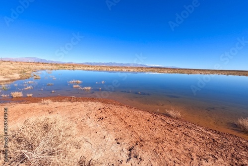 Barrage El Mansour Eddahbi, Ouarzazate Lake in Morocco photo