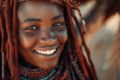 woman with dreadlocks smiling