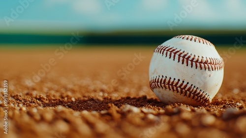 Old, filthy leather baseballs on the ground