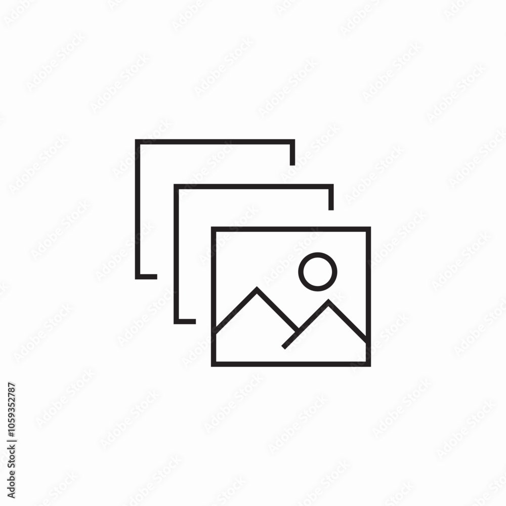 album image icon sign vector album image icon sign vector
