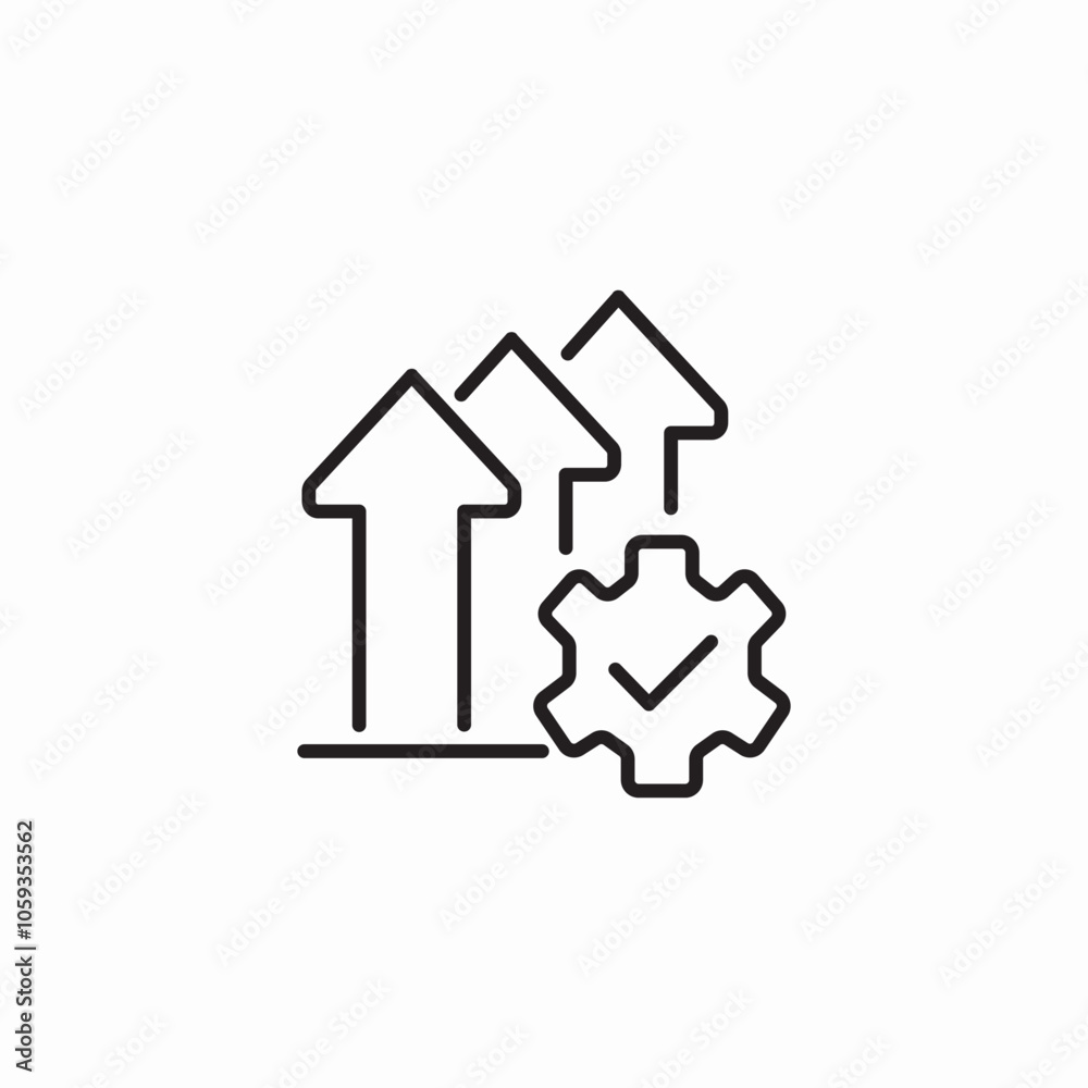 gwoth progress configuration icon sign vector gwoth progress configuration icon sign vector