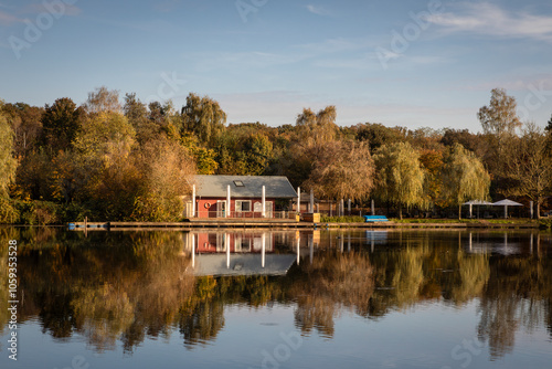 Herbst am Pröbstingsee zwischen Bocholt und Borken im Münsterland