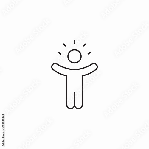 happy person icon sign vector