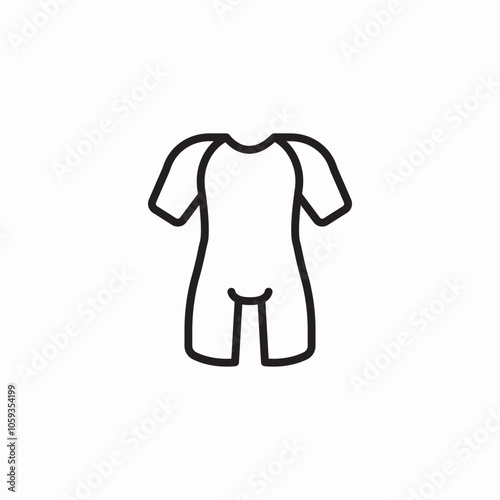 swimsuit diving icon sign vector
