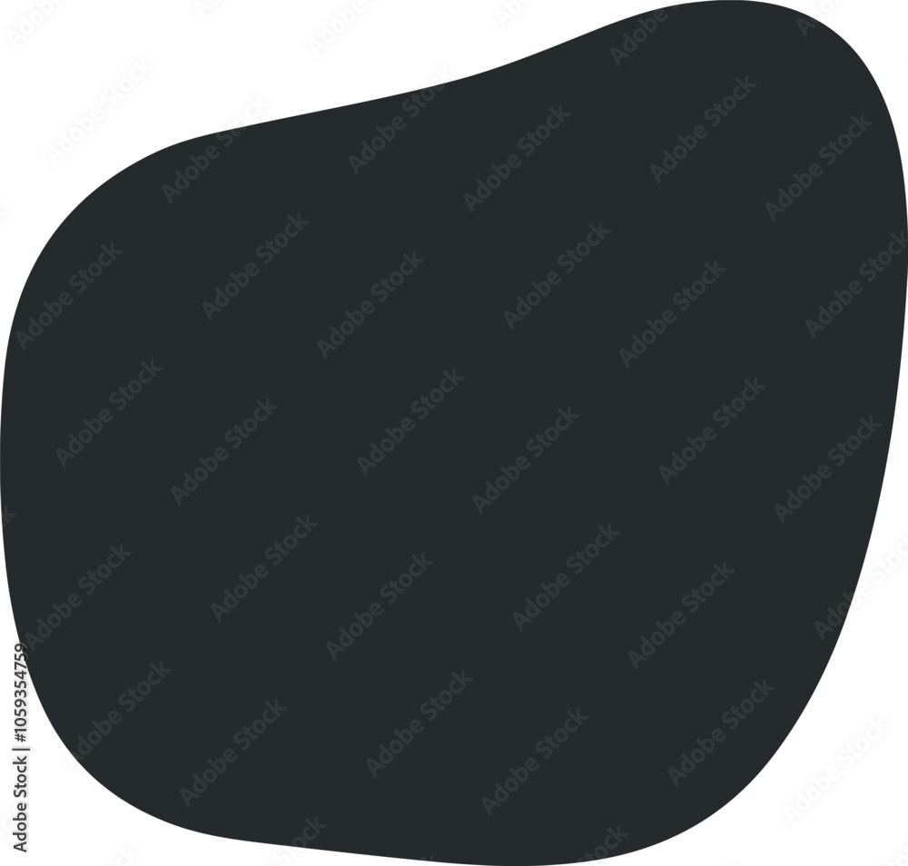 Minimalist Abstract Organic Blob Shape Illustration in Dark Green Black for Modern Boho Decor and Background Design Minimalist Abstract Organic Blob Shape Illustration in Dark Green Black for Modern Boho Decor and Background Design