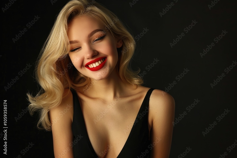 woman wearing her red hair on white background woman wearing her red hair on white background