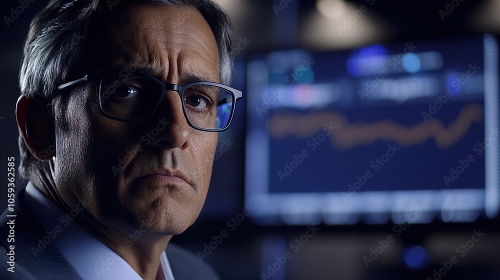 Worried investors gathered around multiple screens, analyzing financial data and market trends, reflecting the tension and uncertainty in the investment world. Worried investors gathered around multiple screens, analyzing financial data and market trends, reflecting the tension and uncertainty in the investment world.