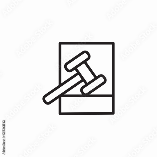 auction hammer icon sign vector