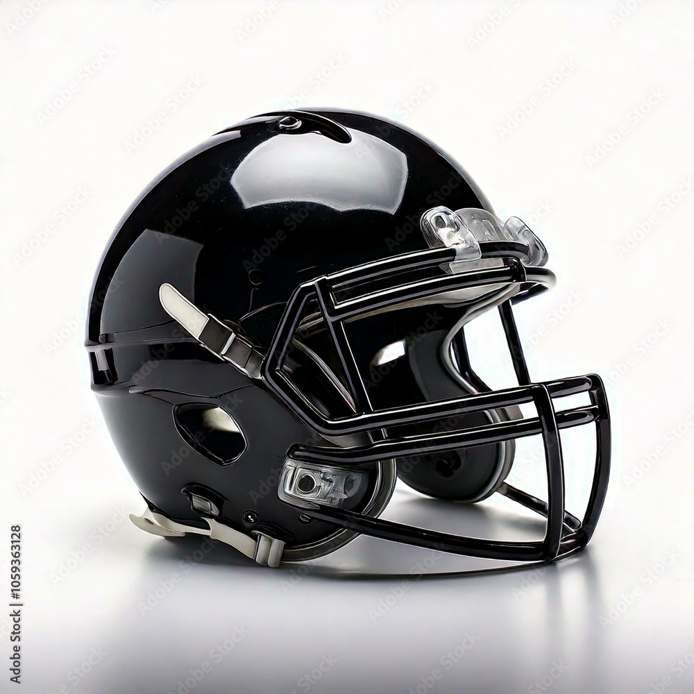 Fototapeta premium American football helmet isolated on white background