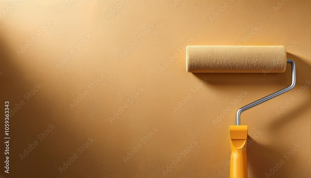 Obraz premium painting sandy walls - renovation background 
