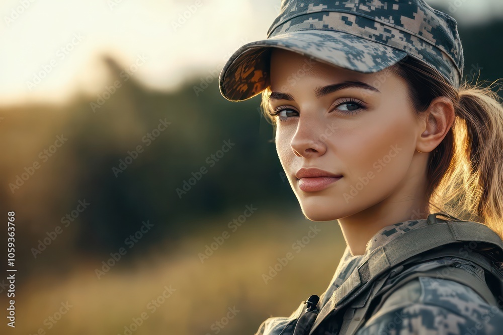 Women in the military serving with courage and dedication. Women in the military serving with courage and dedication.