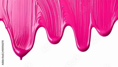pink paint drips on the wall - cosmetic beauty background