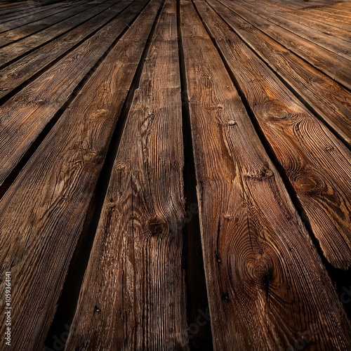 the elegance of timeworn wood planks photo