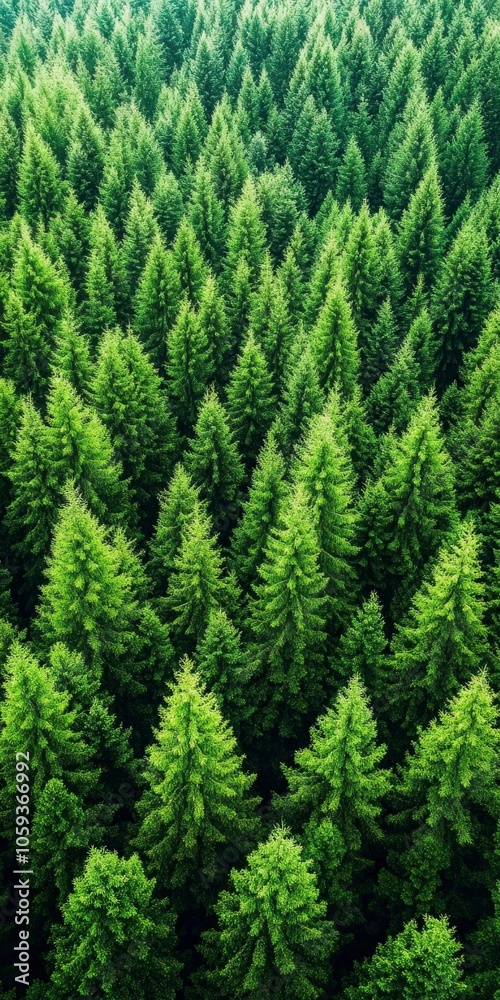 Fototapeta premium Majestic Green Forest Canopy