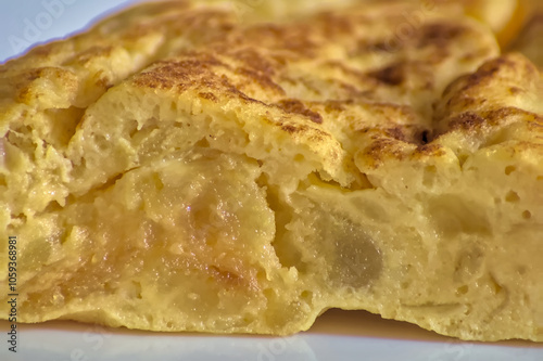 typical spanish tortilla de patatas photo