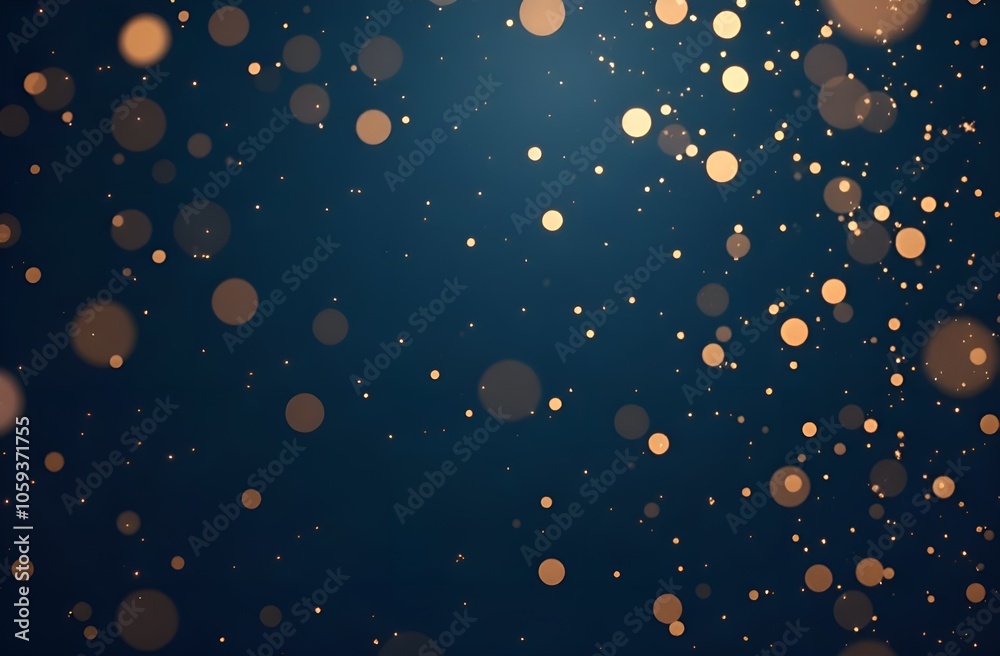 Blue background with golden bokeh. Blue background with golden bokeh.