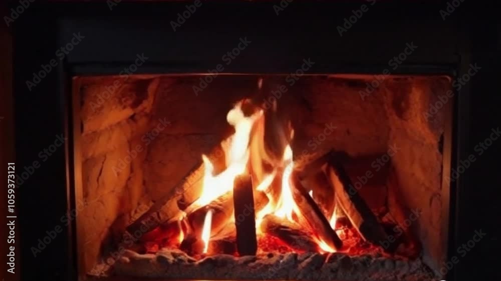 fire in fireplace fire in fireplace