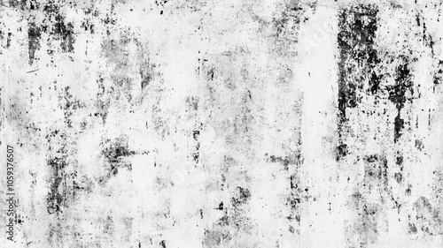 Abstract black and white grunge texture background. Scratched, worn surface with vintage distressed effect. Old wall or cracked texture concept.