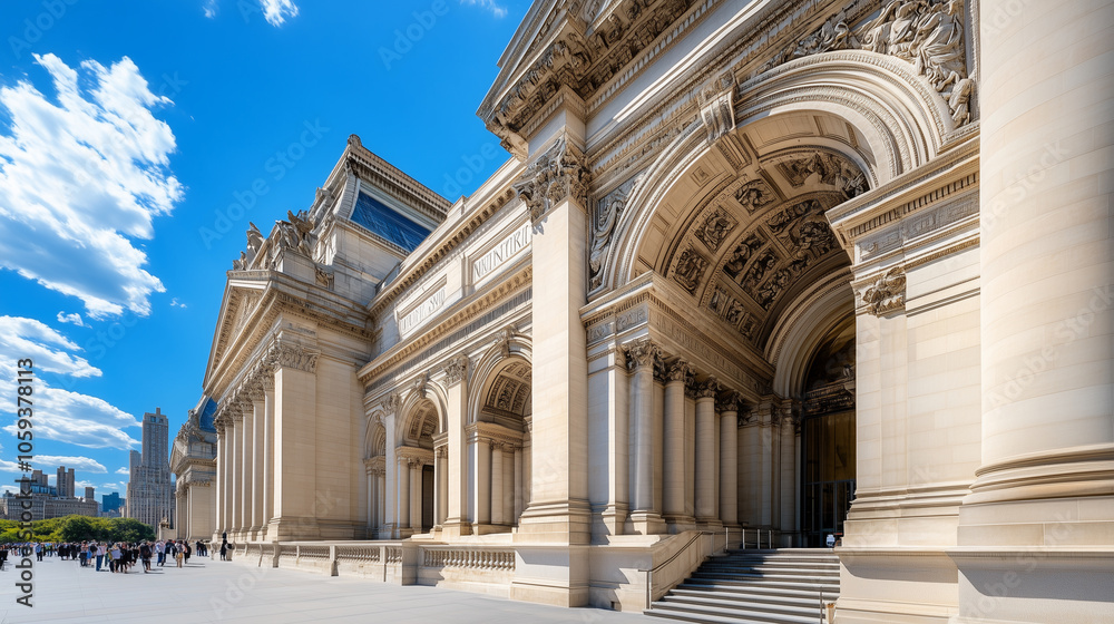 Obraz premium The Exterior of the Metropolitan Museum of Art in New York