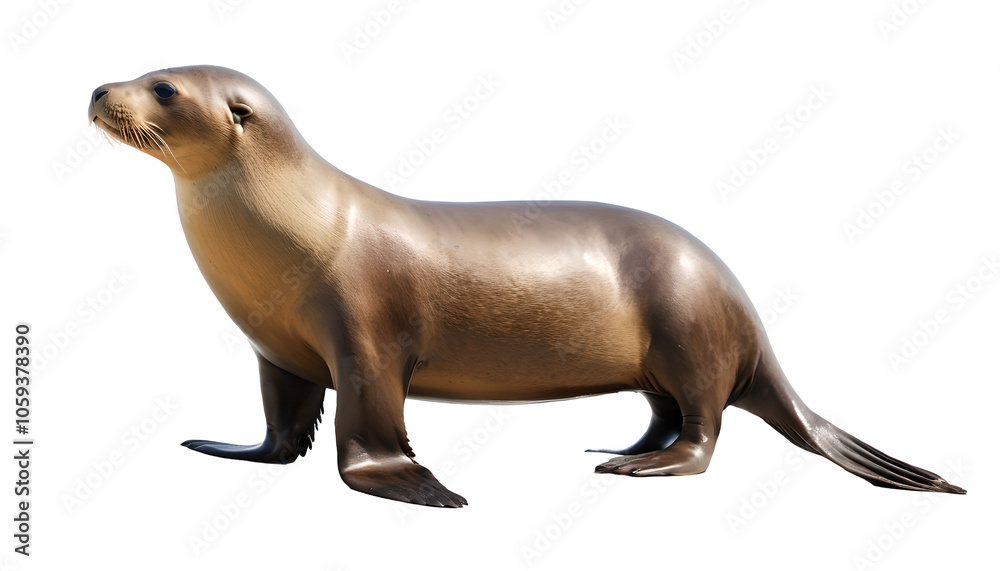 Fototapeta premium Sea Lion png, seal, sea lion isolated on white background, PNG