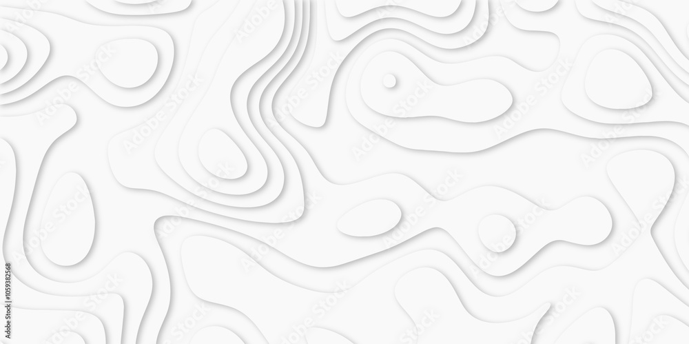 Abstract White paper cut background with lines. white line drawing geometric paper art design. 3d papercut decoration textured with wavy layers. 3d realistic design used for banner, posters. line maps Abstract White paper cut background with lines. white line drawing geometric paper art design. 3d papercut decoration textured with wavy layers. 3d realistic design used for banner, posters. line maps