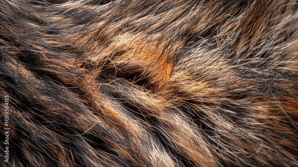 A close-up image captures the intricate details of brown and tan fur, showcasing texture and pattern, representing the beauty of nature's unique designs. A close-up image captures the intricate details of brown and tan fur, showcasing texture and pattern, representing the beauty of nature's unique designs.