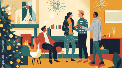 Spend time with family and friends, or reconnect with those you havent spoken to in a while. Organize or participate in New Years celebrations, whether big or small. photo