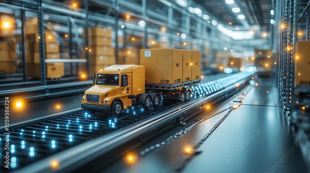 Efficient logistics hub with advanced technology supporting smooth delivery processes Efficient logistics hub with advanced technology supporting smooth delivery processes