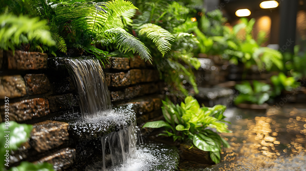 Lush Spa-like Retreat Featuring Cascading Water and Greenery Bliss Lush Spa-like Retreat Featuring Cascading Water and Greenery Bliss