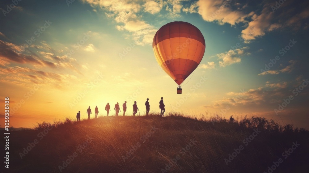 Obraz premium Success is a shared journey toward greatness.