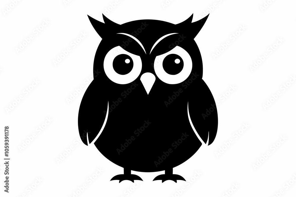 Owl black silhouette vector illustration design Owl black silhouette vector illustration design