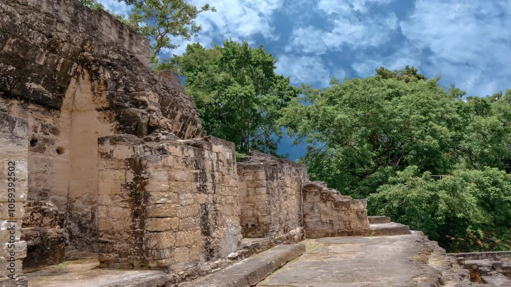 Panoramic view of the Great Plaza in the maya site of Tikal, Guatemala
Panoramic view of the Great Plaza in the maya site of Tikal, Guatemala