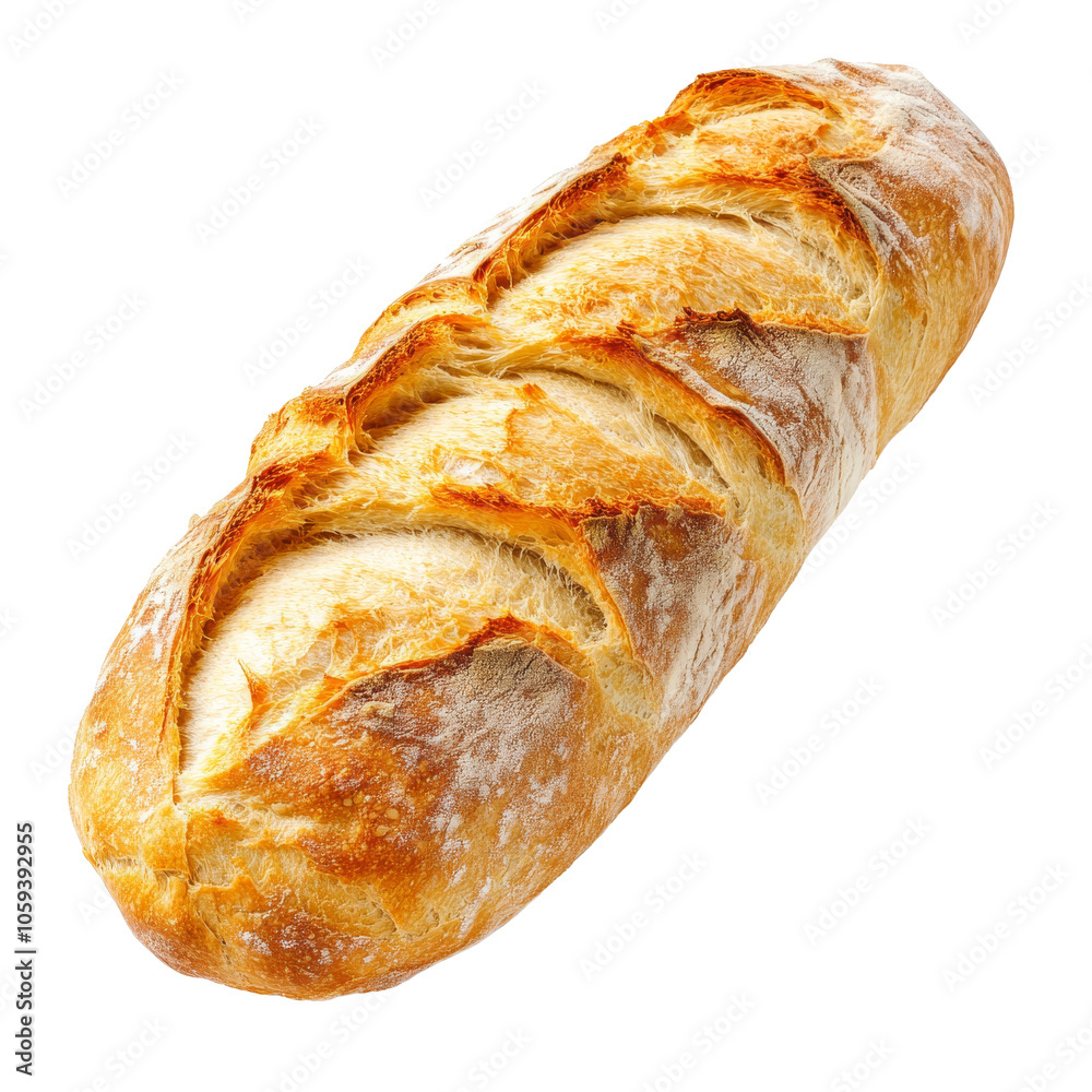 Artisan bread loaf on white background isolated transparent Artisan bread loaf on white background isolated transparent