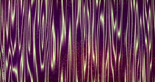 Yellow plasma on a background flashing with different colors