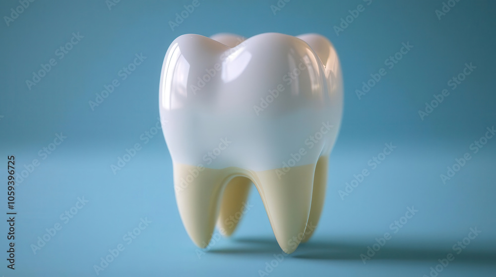 A tooth with a smile underneath, representing dentistry and oral health A tooth with a smile underneath, representing dentistry and oral health