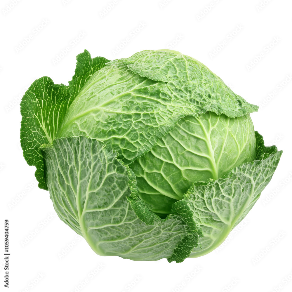 Fresh green cabbage on a white background isolated transparent Fresh green cabbage on a white background isolated transparent