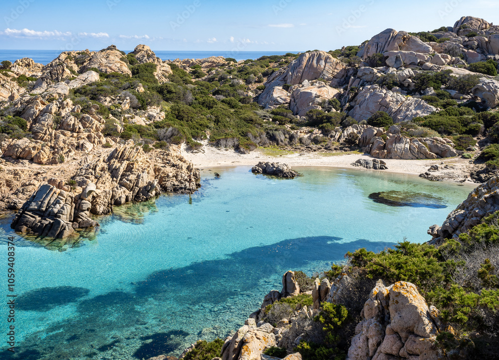 Obraz premium Capracese beach in Caprera island, Italy