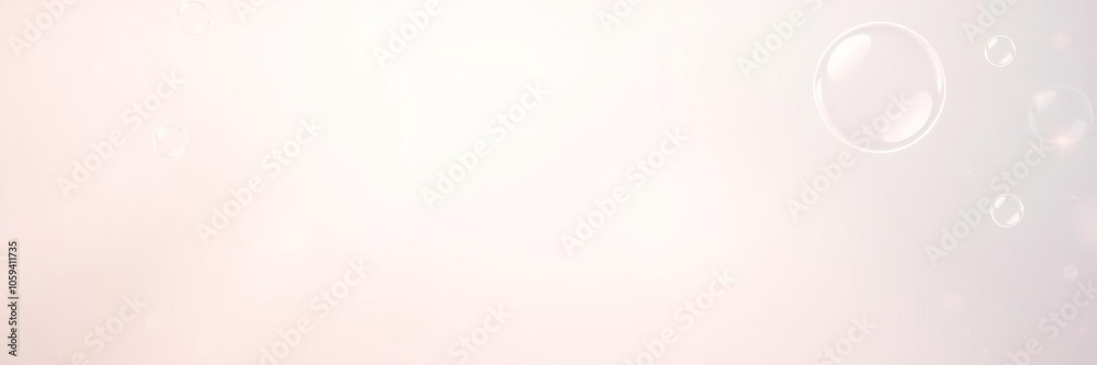 Abstract background with a single large bubble floating in the center, surrounded by tiny bubbles, against a soft gradient backdrop, center, bubbles, floating Abstract background with a single large bubble floating in the center, surrounded by tiny bubbles, against a soft gradient backdrop, center, bubbles, floating