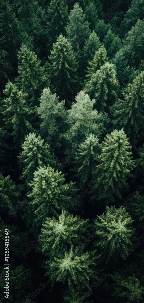 Obraz premium Calm, dark forest green abstract lines create a minimalist wallpaper for a serene display