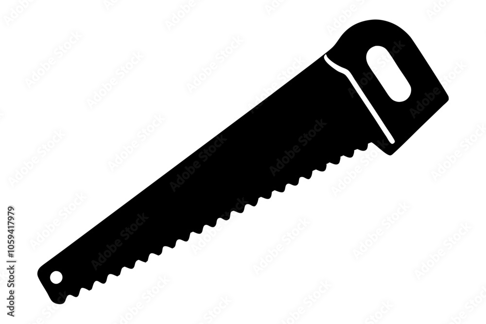 Handsaw icon, Hand saw silhouette vector, Hand saw black symbol vector illustration.
Handsaw icon, Hand saw silhouette vector, Hand saw black symbol vector illustration.