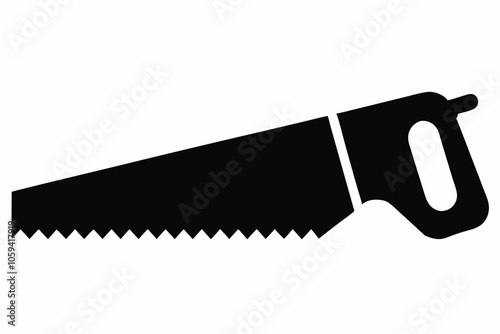 

Handsaw icon, Hand saw silhouette vector, Hand saw black symbol vector illustration.