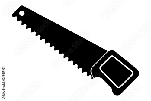 

Handsaw icon, Hand saw silhouette vector, Hand saw black symbol vector illustration.