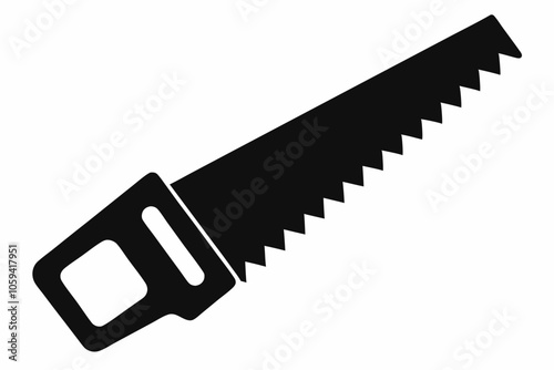 

Handsaw icon, Hand saw silhouette vector, Hand saw black symbol vector illustration.