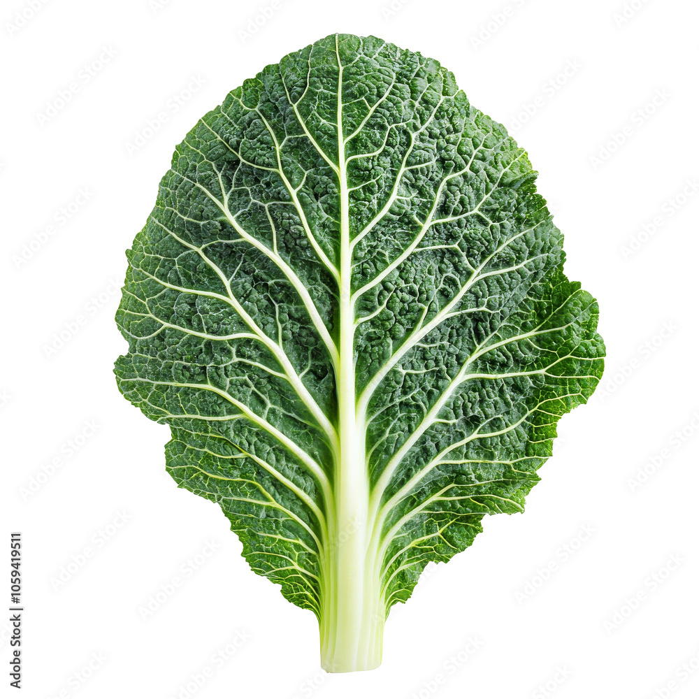 Fresh cabbage leaf on white background isolated transparent Fresh cabbage leaf on white background isolated transparent