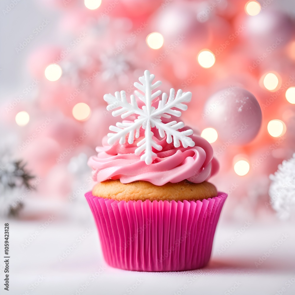 Frosted Snowflake Christmas Cupcakes Frosted Snowflake Christmas Cupcakes