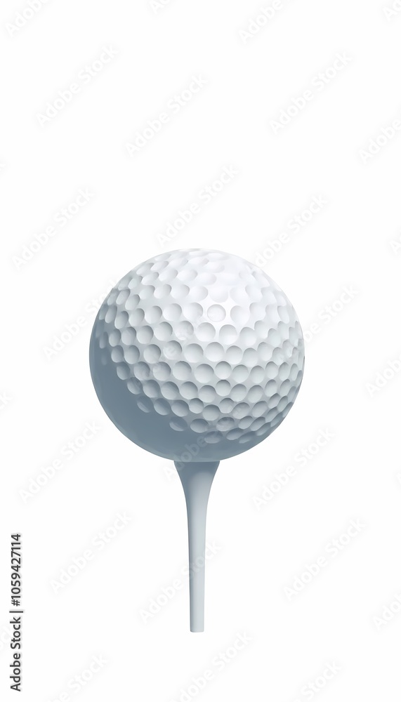 Golf Ball Teed Up Golf Ball Teed Up
