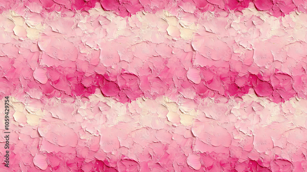 Seamless pattern of picturesque pink and beige acrylic painting texture hand painted design for artistic backgrounds