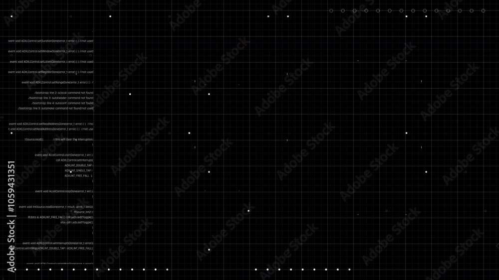 Universal Technology Line and frame Video overlay Futuristic HUD Head up display interface template with basic geometry line element. Video template widescreen aspect ratio