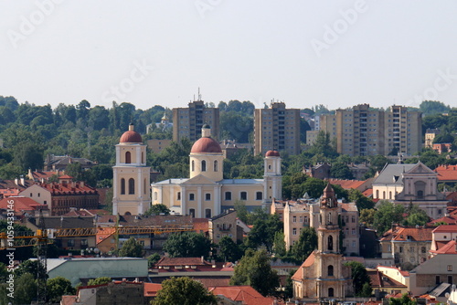 Vilnius Lithuania 06 30 2022 . Ancient city of Gediminas in Lithuania .